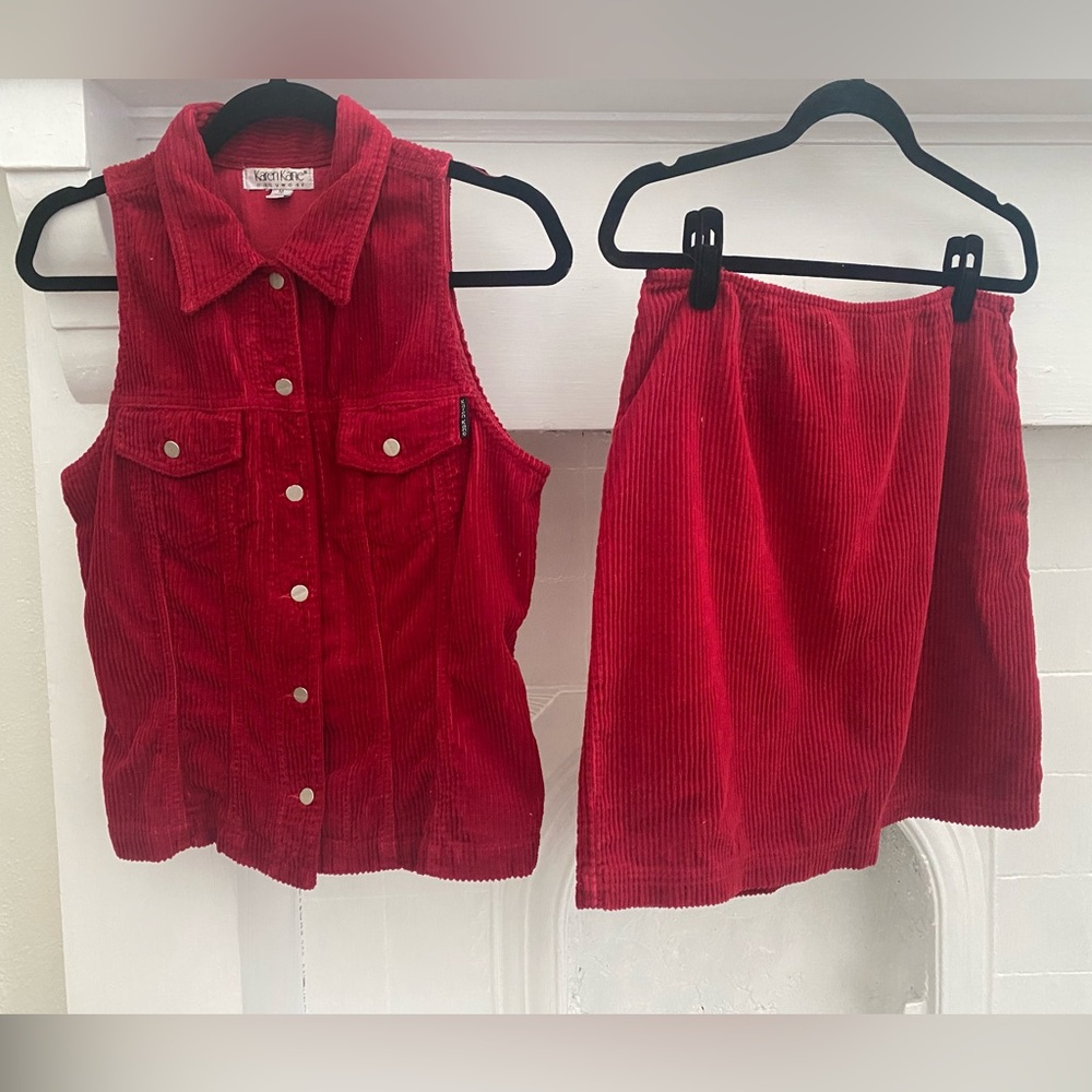 Karen Kane corduroy set
